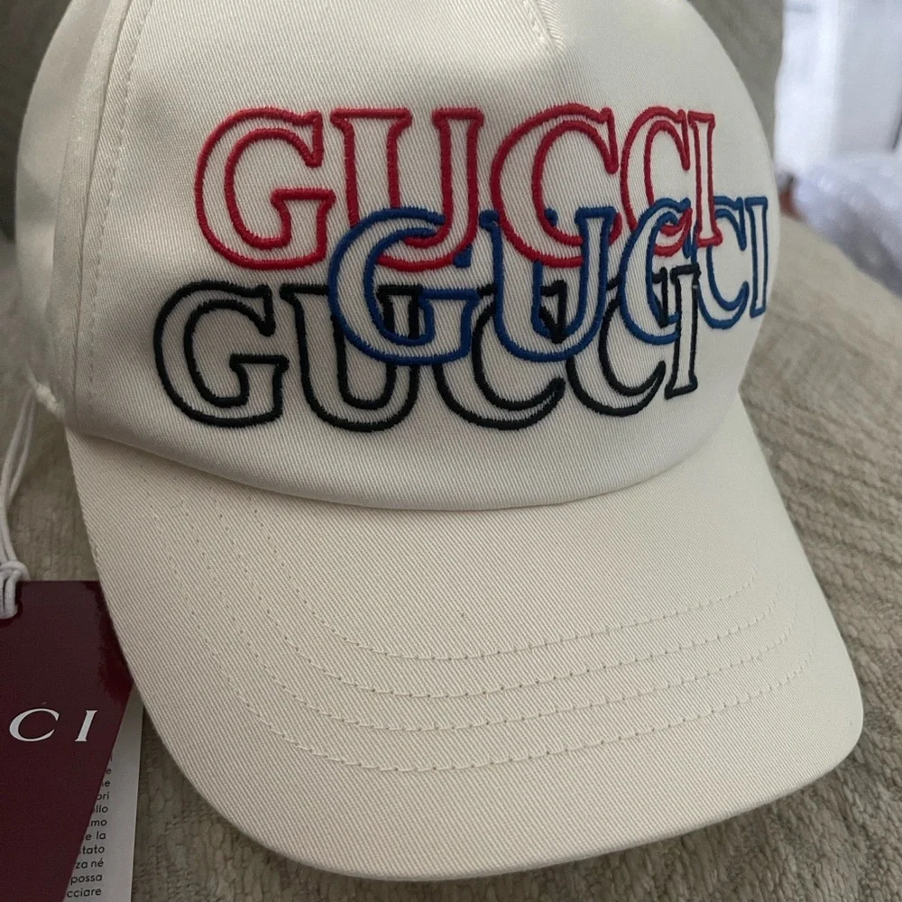 AUTHENTIC Gucci Cap with Multicolor Logo